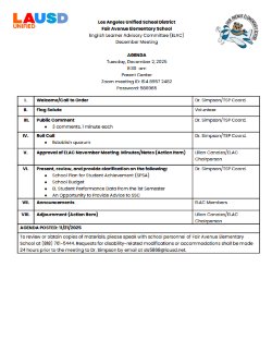 Meeting Agenda_English